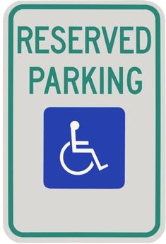 Reserved Parking with International Symbol of Access